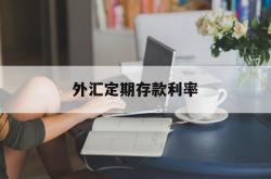 外汇定期存款利率(外汇定期起存金额等值多少元人民币)